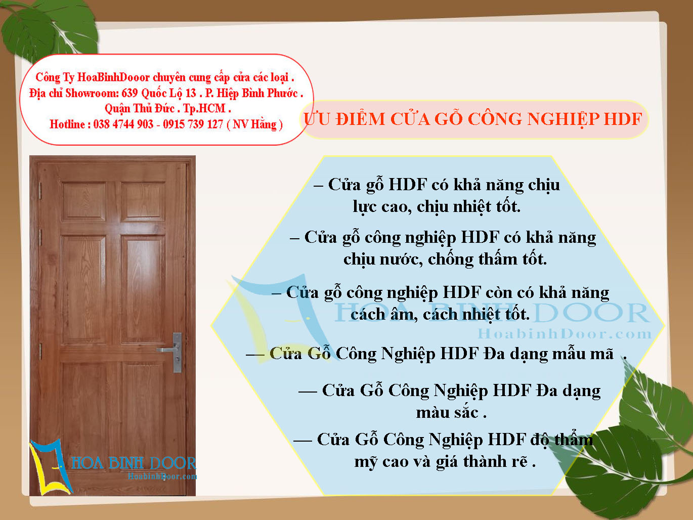 Báo Giá Cửa Gỗ Công Nghiệp giá rẽ tại Tân Phú - Tp.HCM .