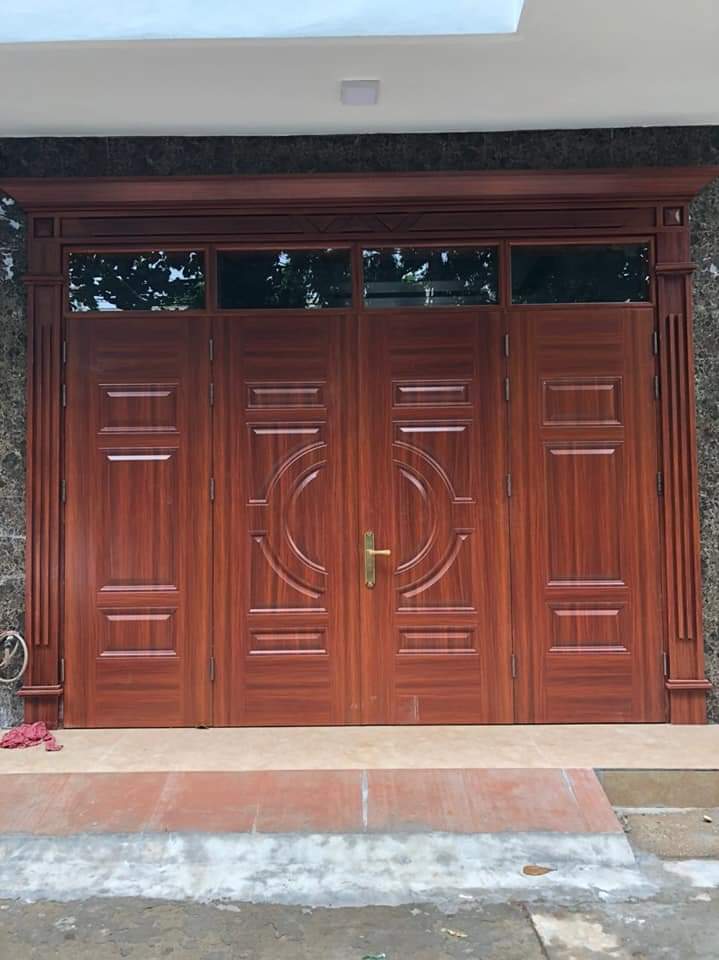 cửa thép vân gỗ tại Long Thành- Đồng nai